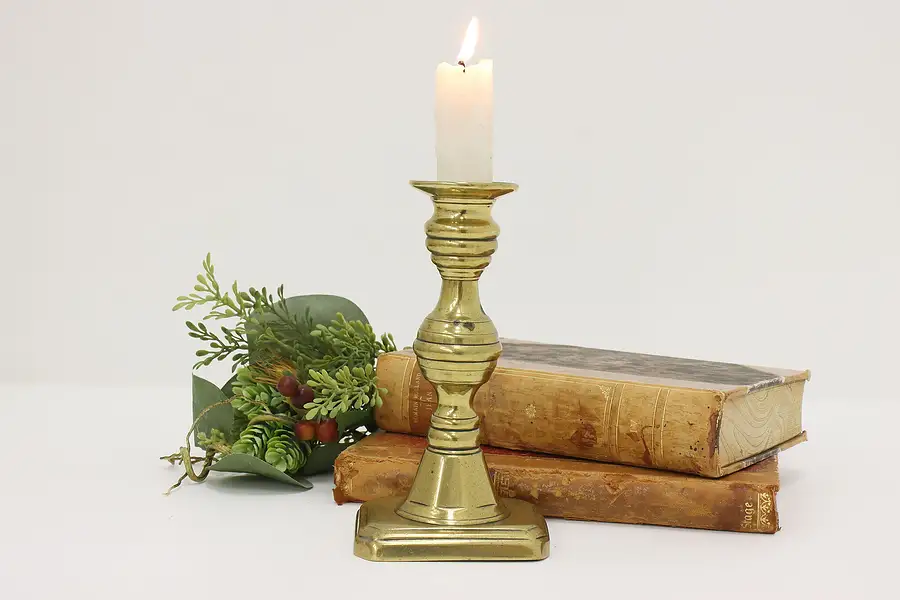Main image of Victorian Antique Brass Candlestick