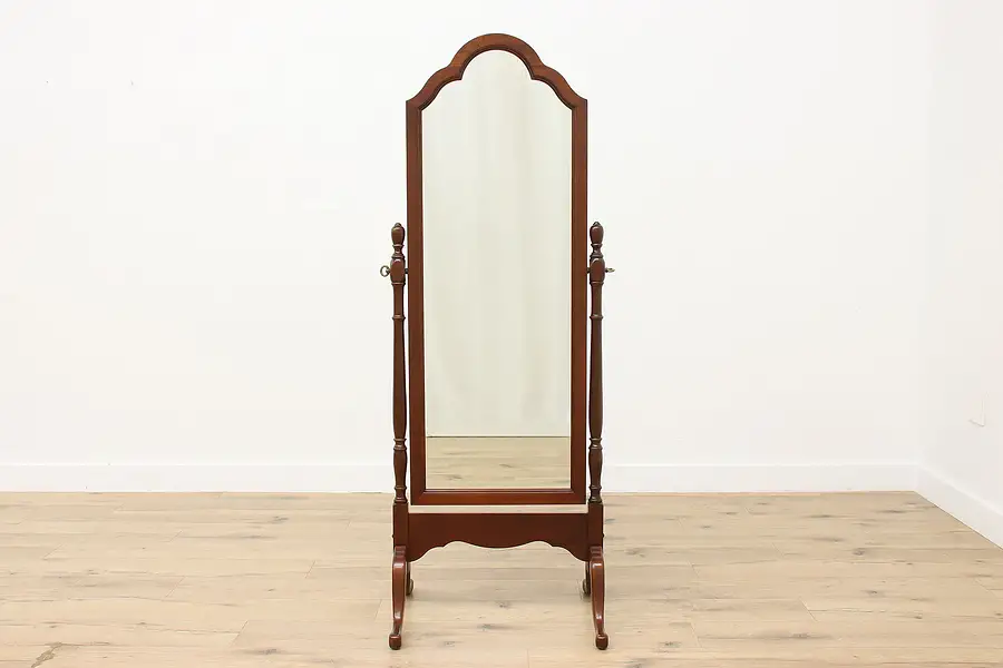 Main image of Georgian Vintage Cherry Cheval Dressing Mirror, Pennsylvania