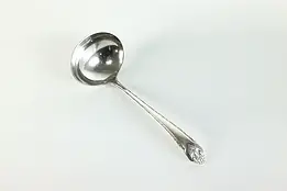 Victorian Antique Silverplate Gravy or Sauce Serving Ladle, Holmes #39949
