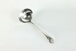 Victorian Antique Silverplate Gravy or Sauce Serving Ladle, Holmes #39949