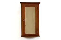 Traditional Antique Walnut Hanging or Tabletop Medicine Cabinet, Mirror #39458