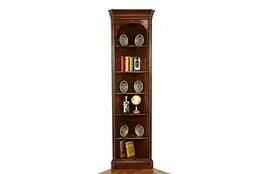 Traditional Vintage Cherry China or Display Corner Cabinet, Ethan Allen #39187