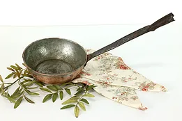 Farmhouse Antique Copper Dipper or Ladle with Wrought Iron Handle #39397