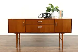 Midcentury Modern Vintage Mahogany  English Credenza, Server, TV Console #39014