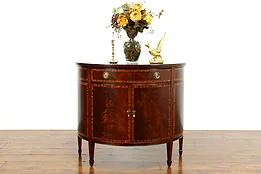 Federal Style Vintage Demilune, Chest or Hall Console, Johnson Handley #39548