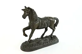 Victorian Antique Statue of a Horse, Metal Sculpture #35941