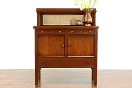 Arts & Crafts Mission Oak Antique Craftsman Sideboard, Server or Buffet #39542