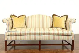 Traditional Georgian Vintage Sofa & 2 Pillows, 1992 Southwood #40096