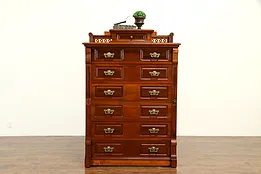 Victorian Antique Cherry Side Lock Highboy or Tall Chest #32119