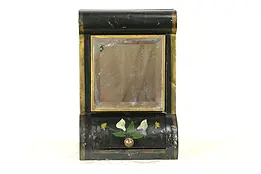 Victorian Painted Tin Antique Store Tea or Coffee Bin, Caddy or Hopper #32247