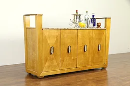 Midcentury Modern 1960's Vintage Bar Cabinet, Server, Granite, Henredon #32644