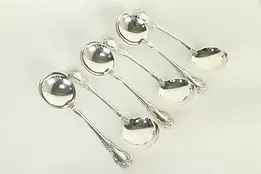 Sterling Silver Towle Old Master Set of 6 Cream Soup Spoons 6 1/4" #32819