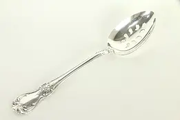 Sterling Silver Towle Old Master Slotted Serving Spoon 8 1/2" #32829
