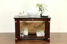 Empire Design Vintage Petticoat Hall Console Table, Sink Vanity, Signed #32936