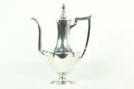 Georgian Design Sterling Silver Antique Coffee, Tea or Chocolate Pot #33495