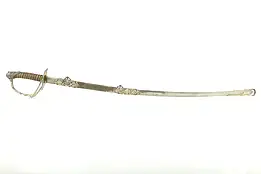 Ceremonial Antique Sword & Sheath, Henderson Ames, Germany, 0dd Fellows #34146