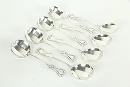 Towle Old Colonial  Set of 8 Sterling Silver 6" Cream Soup Spoons #34470