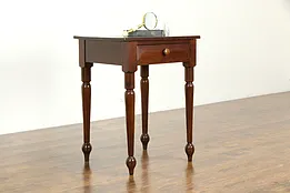 Sheraton Antique 1830's Walnut Nightstand or Lamp Table #34503