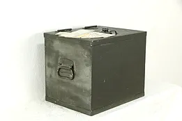 Iron Vintage Firebox Safe, Yale Combination Lock, Protectall New York #34567
