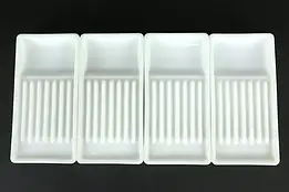 Antique Milk Glass Dental Trays, The American Cabinet Co.,Two Rivers  #35254