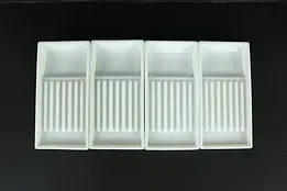 Antique Milk Glass Dental Trays, The American Cabinet Co.,Two Rivers #35255