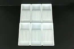 Antique Milk Glass Dental Trays, The American Cabinet Co.,Two Rivers #35256