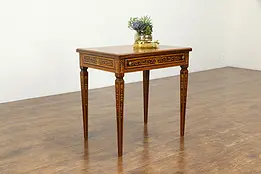 Rosewood Marquetry Antique Italian Lamp Table or Writing Desk #35688