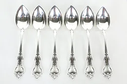 Towle Debussy Pattern Sterling Silver Set of 6 Grapefruit Spoons  #36029