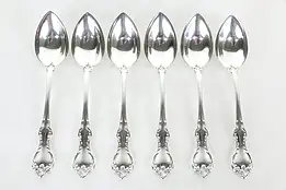 Towle Debussy Pattern Sterling Silver Set of 6 Grapefruit Spoons  #36029