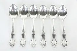 Towle Debussy Pattern Sterling Silver Set of 6 Teaspoons  #36032