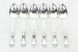 Towle Debussy Pattern Sterling Silver Set of 6 Grapefruit Spoons  #36051