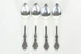 Set of 4 Sterling Silver Teaspoons, Towle Fontana Pattern #36078