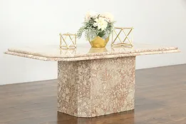 Rose Marble Vintage Coffee or Cocktail Table #36179