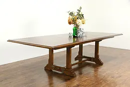 Vintage Cherry 10' Dining or Conference Table, 2 Leaves, Bernhardt #36372