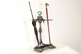 Victorian Antique Iron Umbrella & Cane Stand, Coalbrookdale #36545