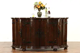 Fruitwood TV or Hall Console Cabinet or Sideboard #36688