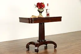 Empire Mahogany & Cherry Antique Flip Top Console & Game Table #35788