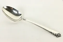 Sterling Silver Heirloom Damask Rose Serving Spoon 8.25" #36913