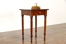 Sheraton Antique 1830 Cherry Nightstand, Lamp or End Table #34500
