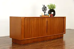 Midcentury Modern Teak 1960 Vintage Danish Credenza Sideboard, Pedersen #35958