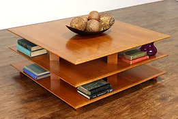 Midcentury Modern Design 3 Tier Cherry Coffee Table, David Lange #38333