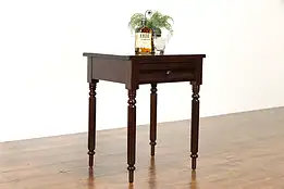 Farmhouse Antique 1835 Lamp or End Table, Nightstand #36839