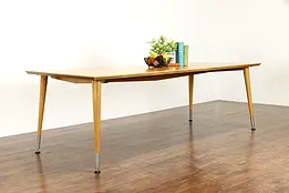 Midcentury Modern Vintage Dining or Conference Table, New Life Sjöström #37919