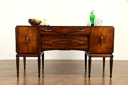 French Art Deco Antique Rosewood Sideboard, Server or Buffet #31817