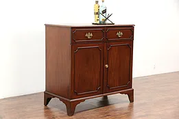 Mahogany Antique 1870 Sideboard, Server or Linen Cabinet, TV Console England