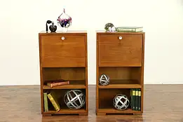 Pair Midcentury Modern Vintage Nightstands, Milo Baughman #30563