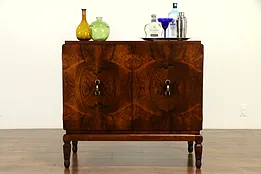 French Art Deco Antique Rosewood Server, Huntboard, Bar Cabinet  #31818