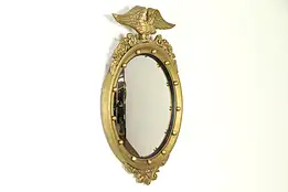 Federal Style Convex Wall Mirror with Eagle #31180