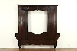 Brittany Antique Architectural Salvage Chestnut Bed Front, Puppet Theater #32347