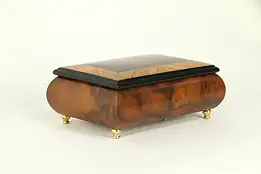 Music & Jewelry Box, Rosewood & Burl, Pachelbel Canon in D, Porter #32351